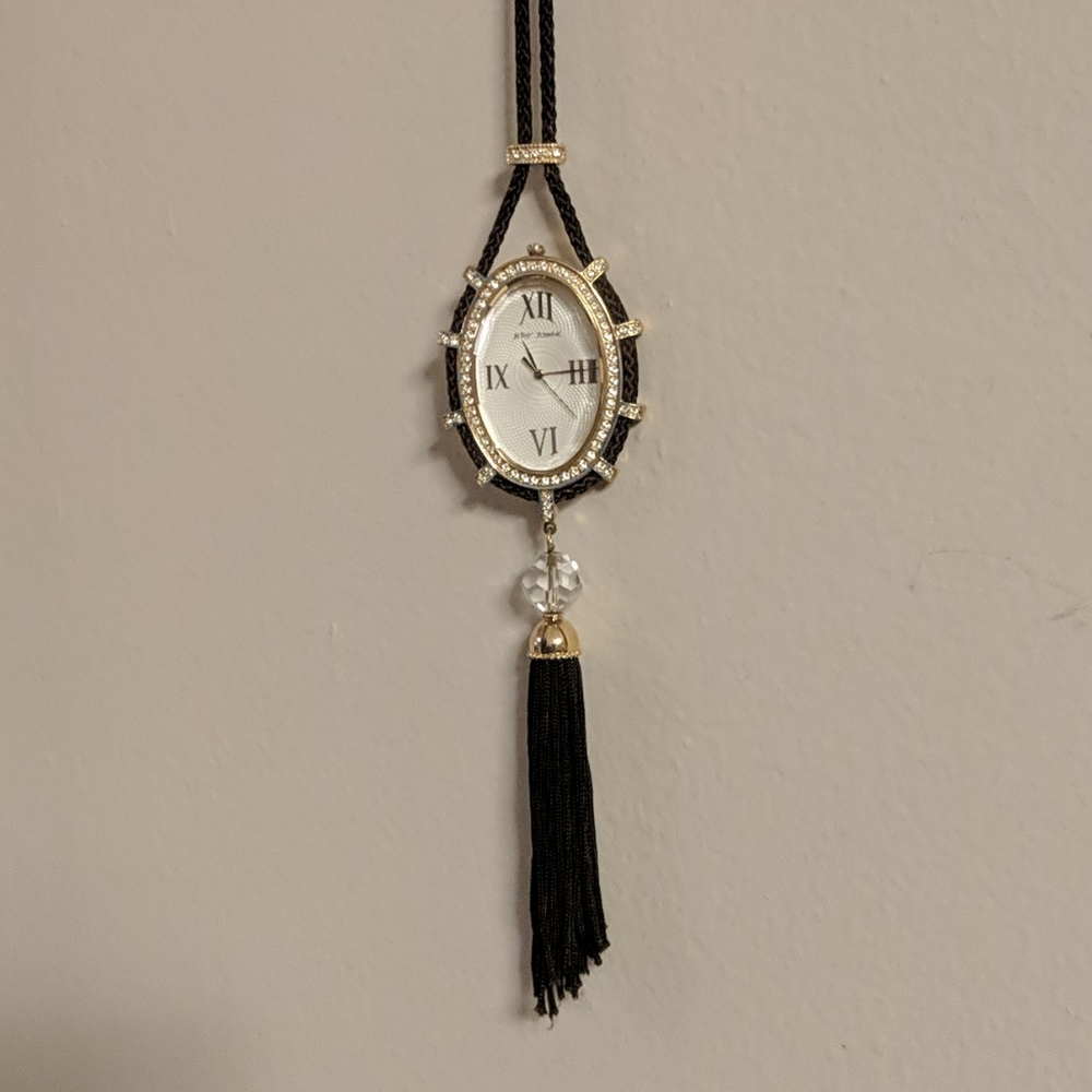 Betsey Johnson 🧿Brown Gold Watch pendant necklace